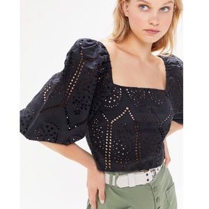 Stella Eyelet Puff Sleeve Top